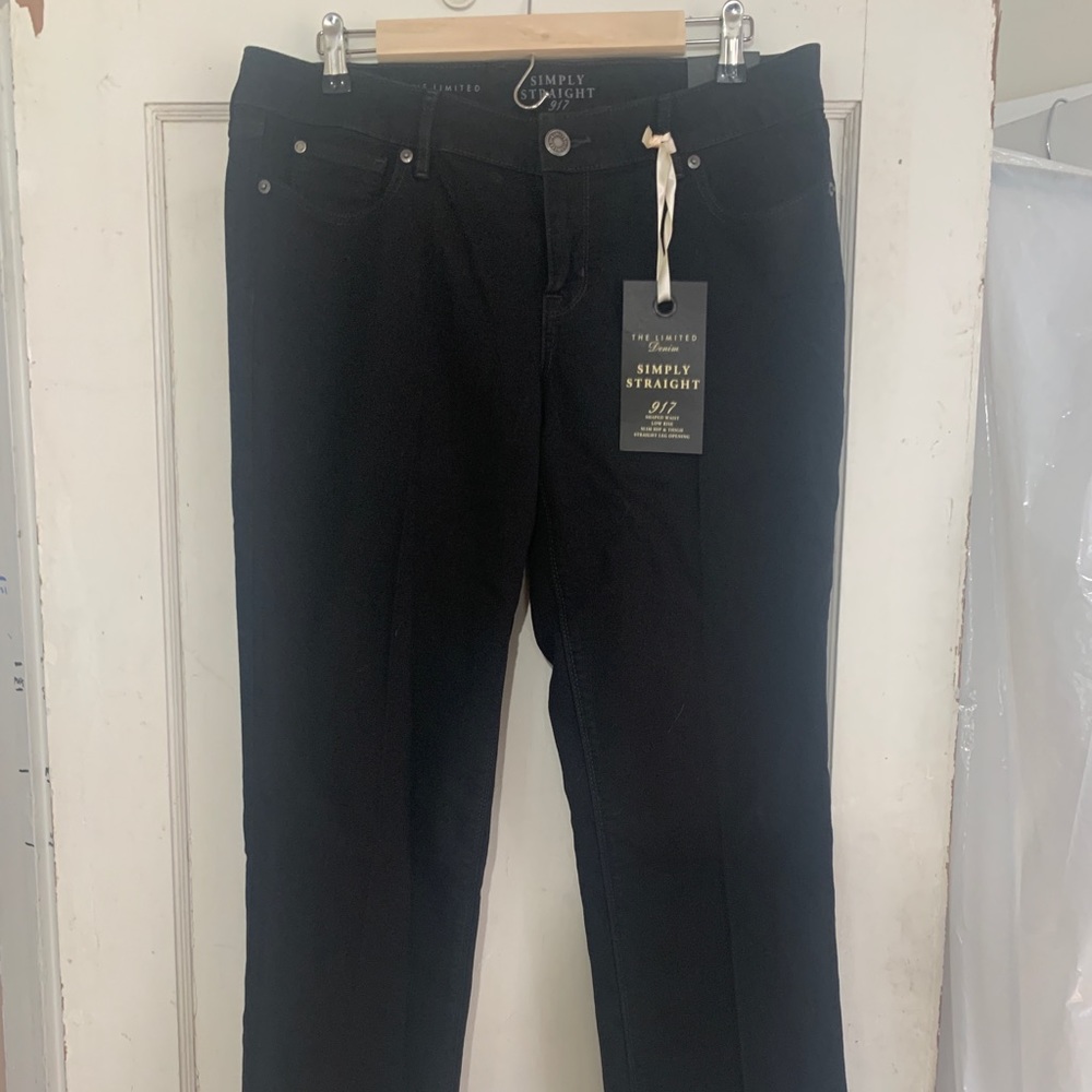 The Limited Simply Straight Black Jeans